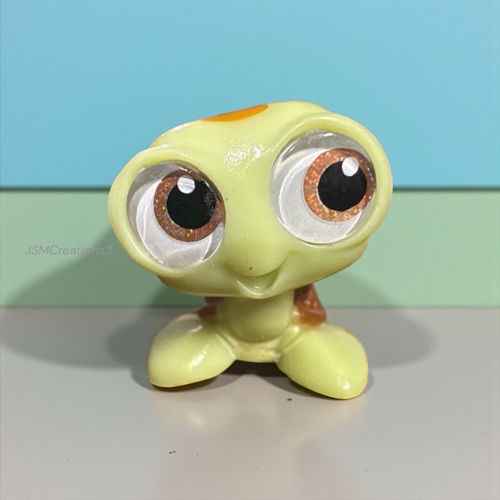 Adorable Green and Orange Turtle Figurine - Picture 1 of 1